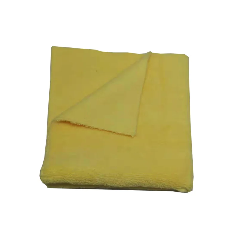 Полотенце из микрофибры, 40*40 см, для мытья автомобиля, премиум класса, супер впитывающее полотенце для мытья автомобиля, сушильная ткань - Цвет: Цвет: желтый