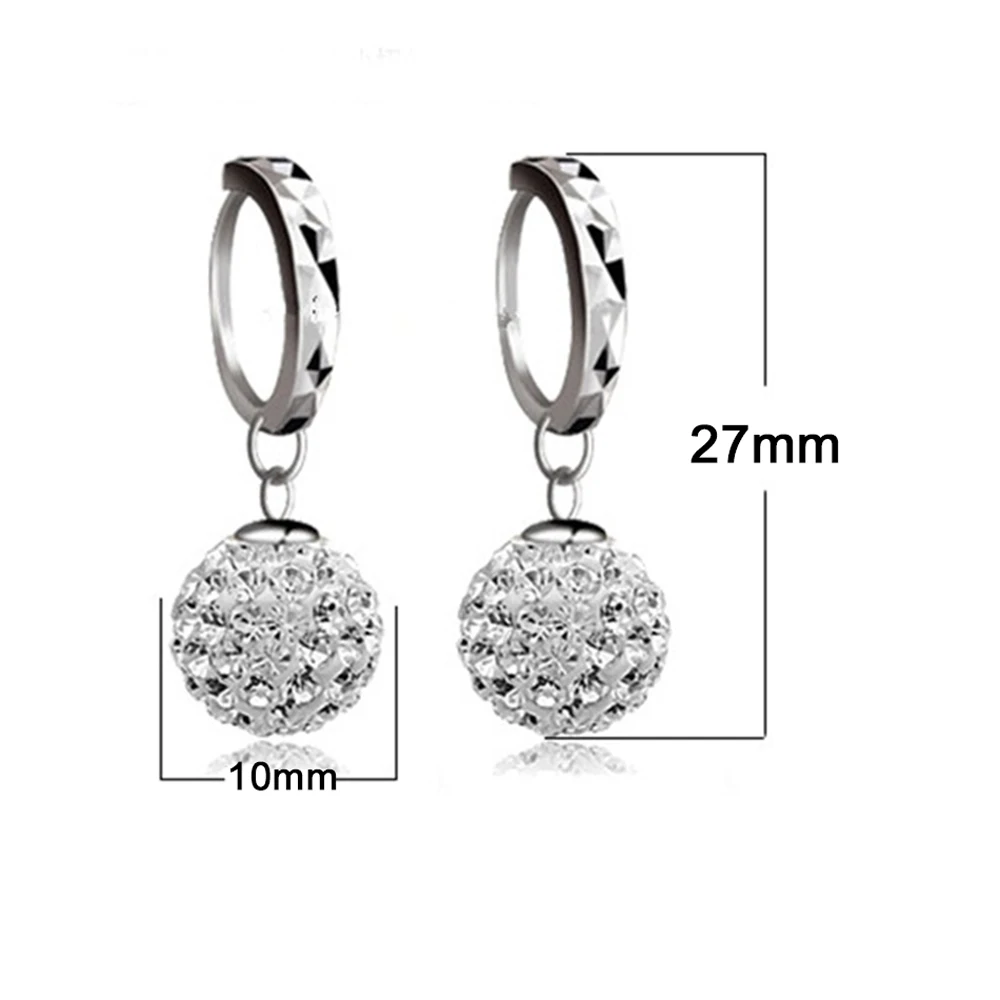 Женские серьги с кристаллами модные ювелирные изделия Стразы подарок для женщин