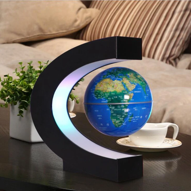 3D креативный Магнитный шарообразный светильник светодиодный левитационный