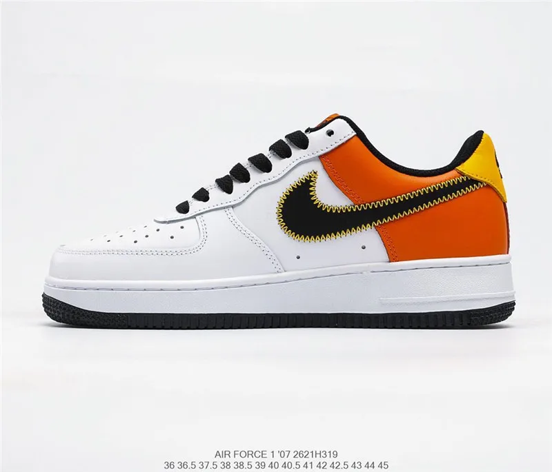 Кроссовки NIKE Air Force 1 Low RAYGUN мужские, высококачественные  спортивные кроссовки белого/черного/оранжевого цвета, европейские размеры  40-45 - купить по выгодной цене | AliExpress