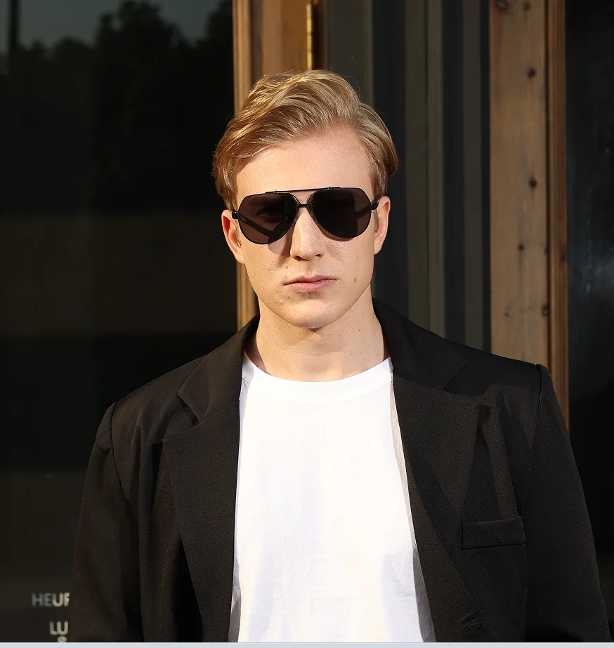 Модные солнцезащитные очки в стиле стимпанк мужские брендовые дизайнерские