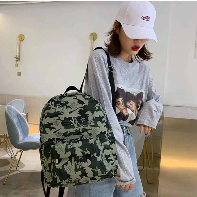 

2021 Fashion Camouflage backpacks women school bags for women travel bags for Girls bags waterproof bags women
