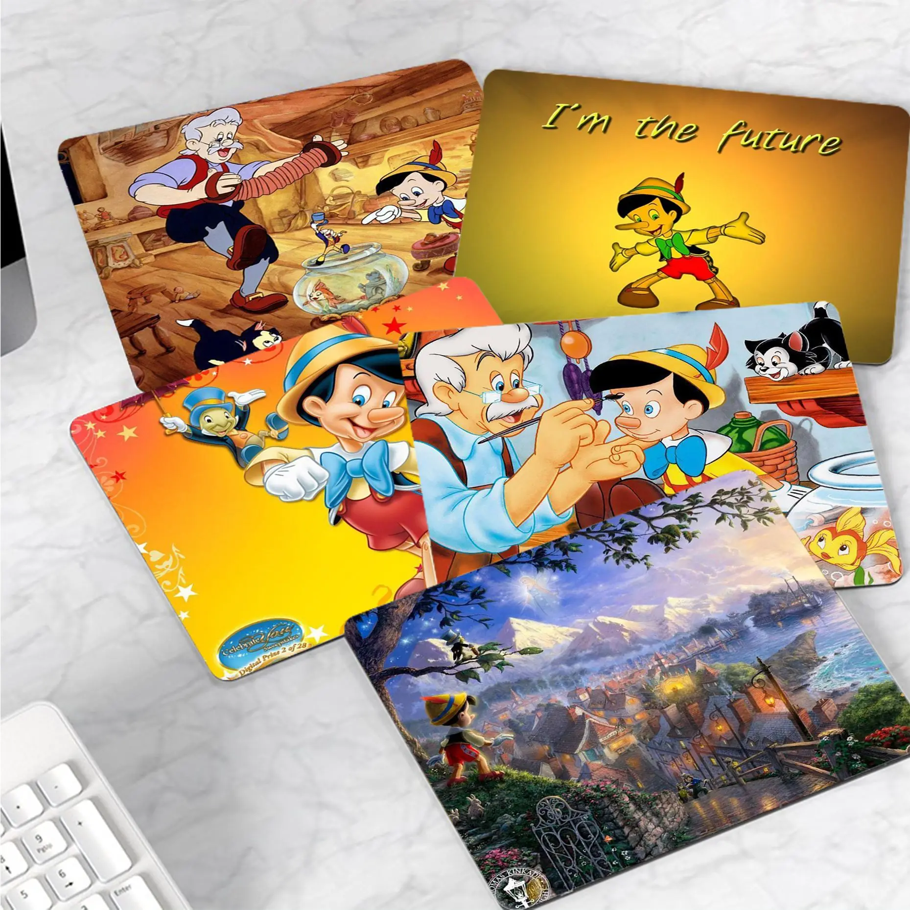 

Disney Pinocchio Customized MousePads Computer Laptop Anime Mouse Mat Rubber PC Computer Gaming mouse pad