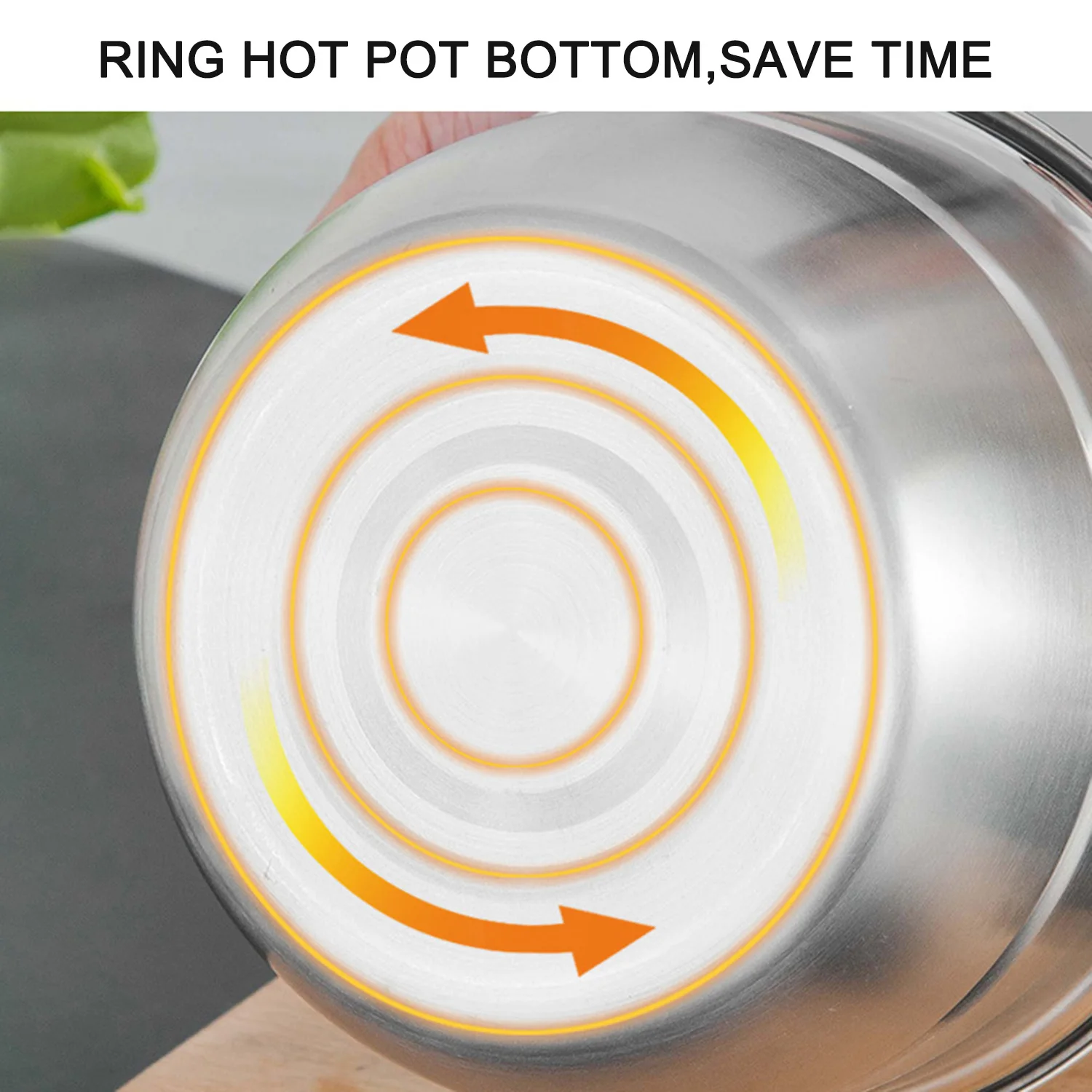 New 1.5L Stainless Steel Pot Soup Cooking Multi-purpose Cookware With Steamer Kitchen Non-stick Pan General Use | Дом и сад
