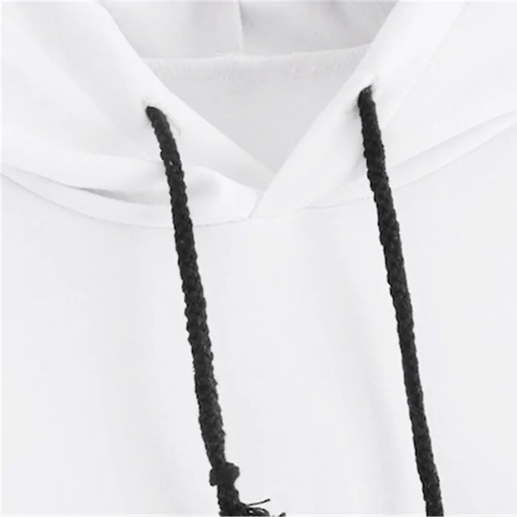 Женские Толстовки с буквенным принтом в полоску круглым воротником и длинными