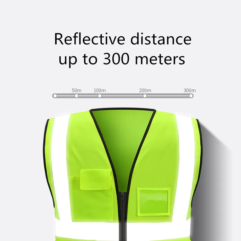Светоотражающий жилет с логотипом на заказ 10 шт. дышащая защитная одежда для
