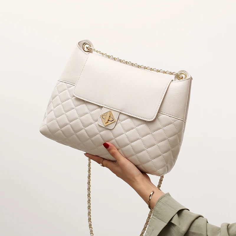 Женская сумка известных роскошных брендов с узором в клетку модная из