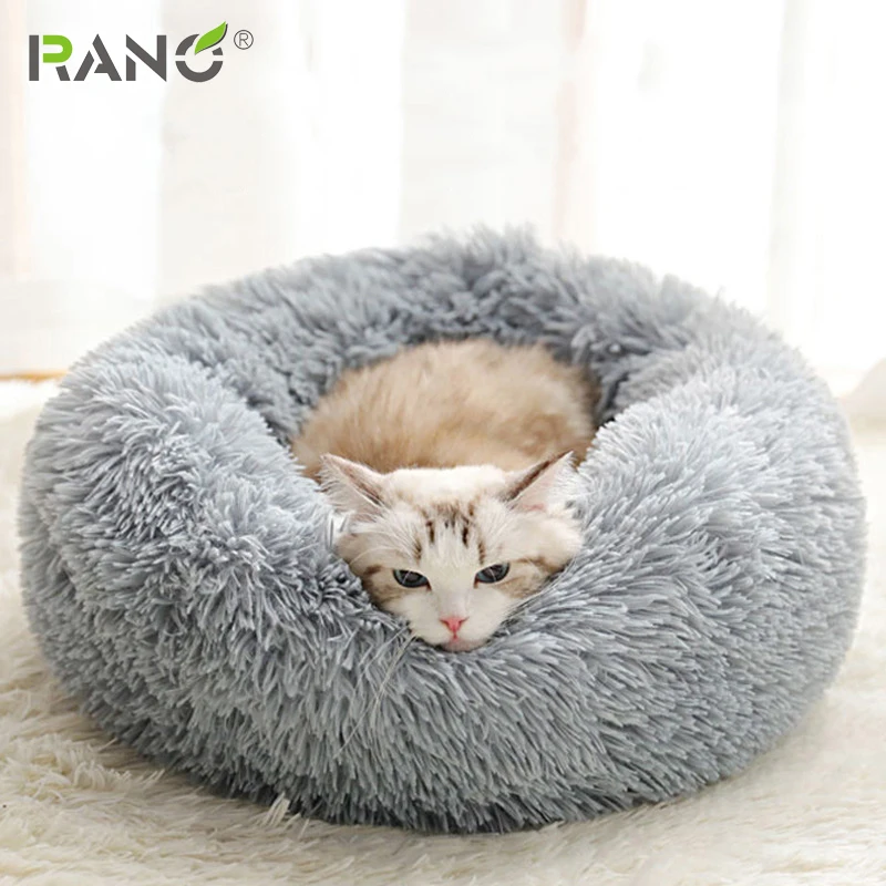 RANO Kennel супер мягкая пушистая длинная плюшевая кровать для питомцев больших