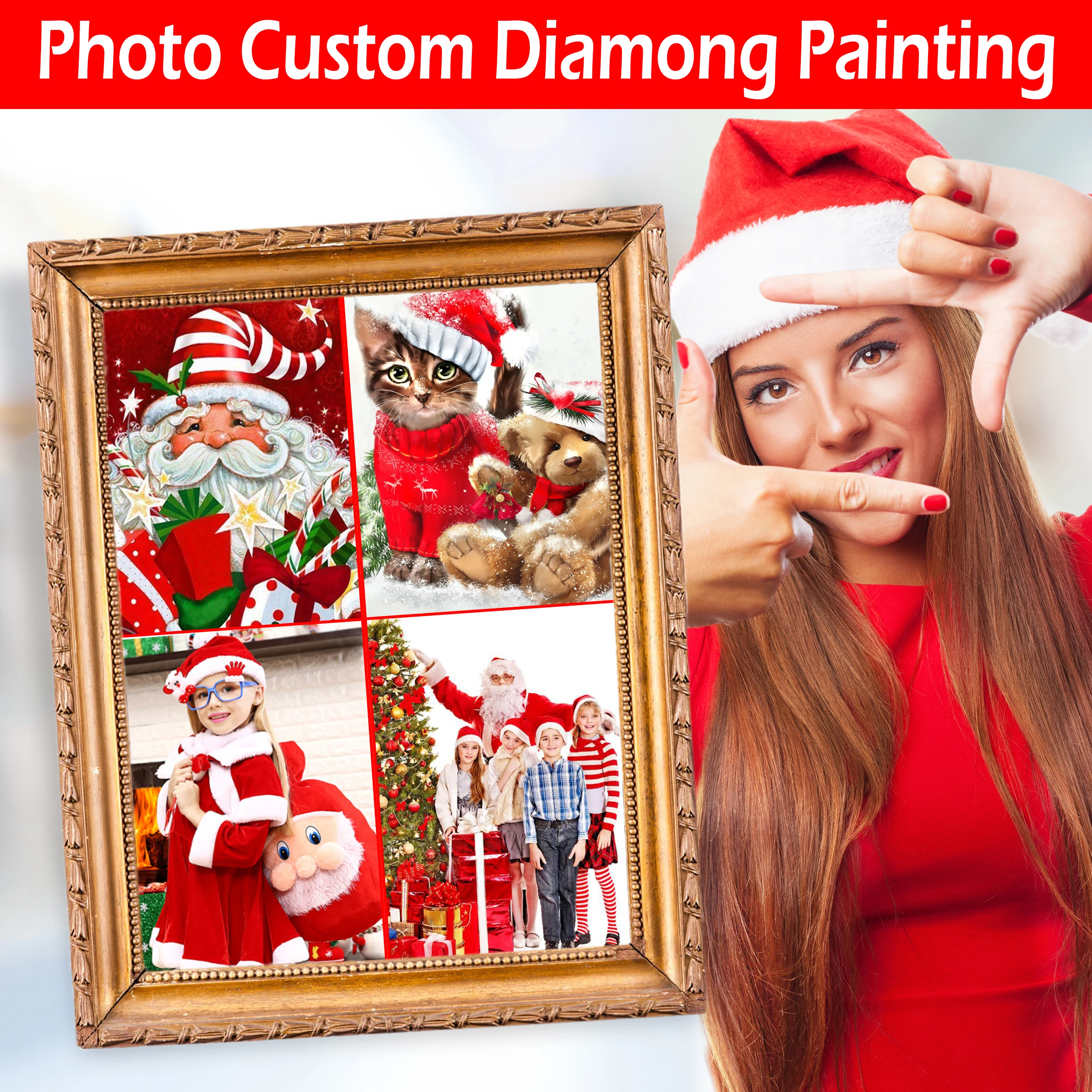 Алмазная картина 5D сделай сам фото на заказ вышивка с квадратными стразами