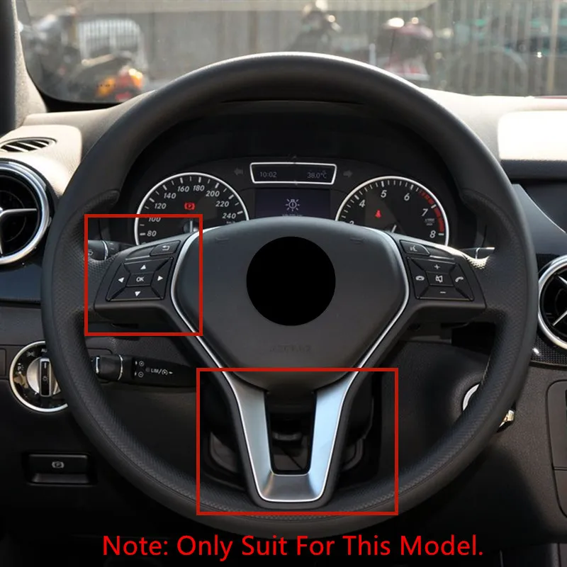 Автомобильные кнопки на рулевом колесе декоративная рамка накладка ABS для Mercedes
