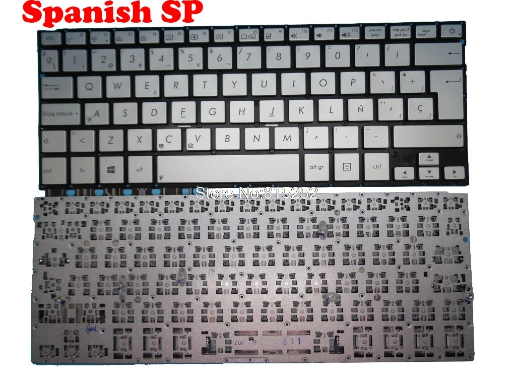 Клавиатура для ноутбука ASUS UX301 UX301L UX301LA Silver 0KNB0-362BCZ00 0KNB0-362BJP00 CZ/SP/SL/JP | Компьютеры и