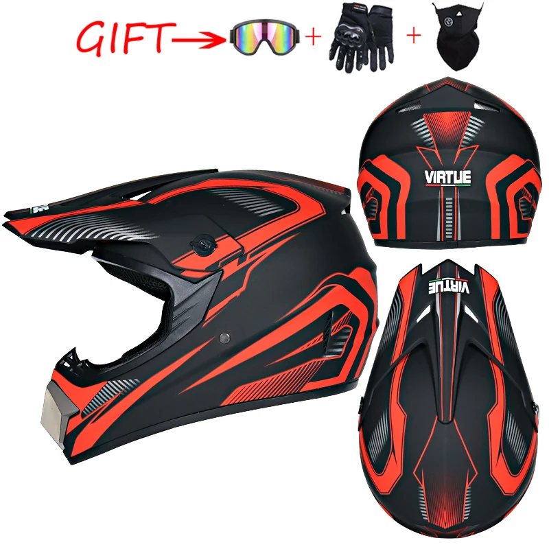 Безопасность Мото Кросс-шлем для мотокросса велосипед для даунхилла capacete ATV кросс-шлем детский мотоцикл шлем - Цвет: 4