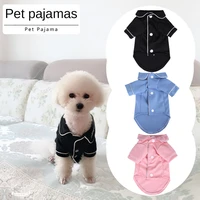 pet dogs pajamasdogs home teacup dogs small dogs teddy bichon clothes summer and autumn clothes cute clothing pet dog supplies