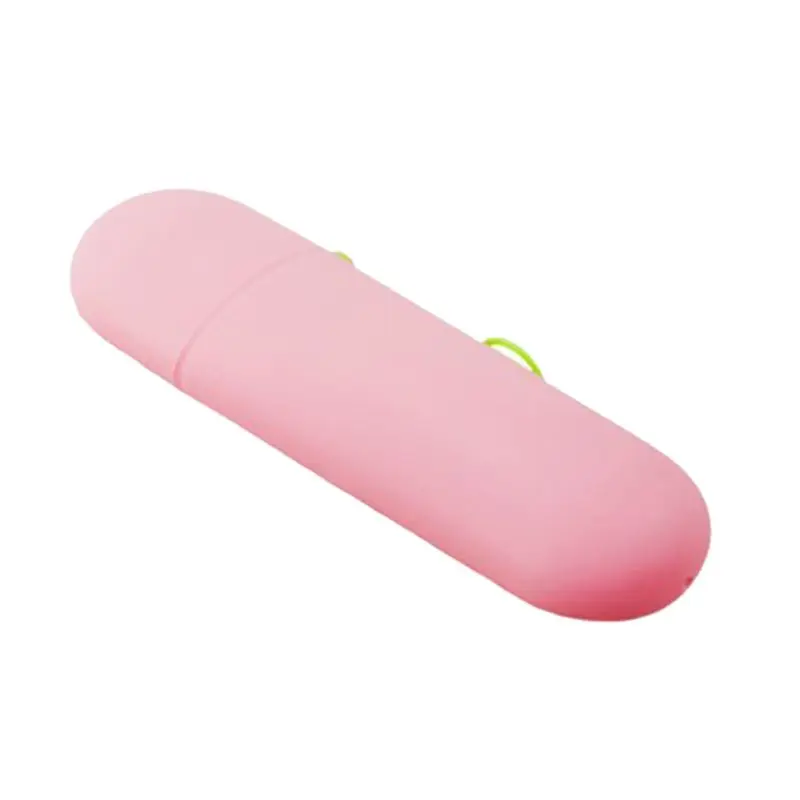 

Portable Travel Toothpaste Toothbrush Holder Scrub Plastic Cup Contrast Candy Color Outdoor Storage Case Box Bathroom Accessory