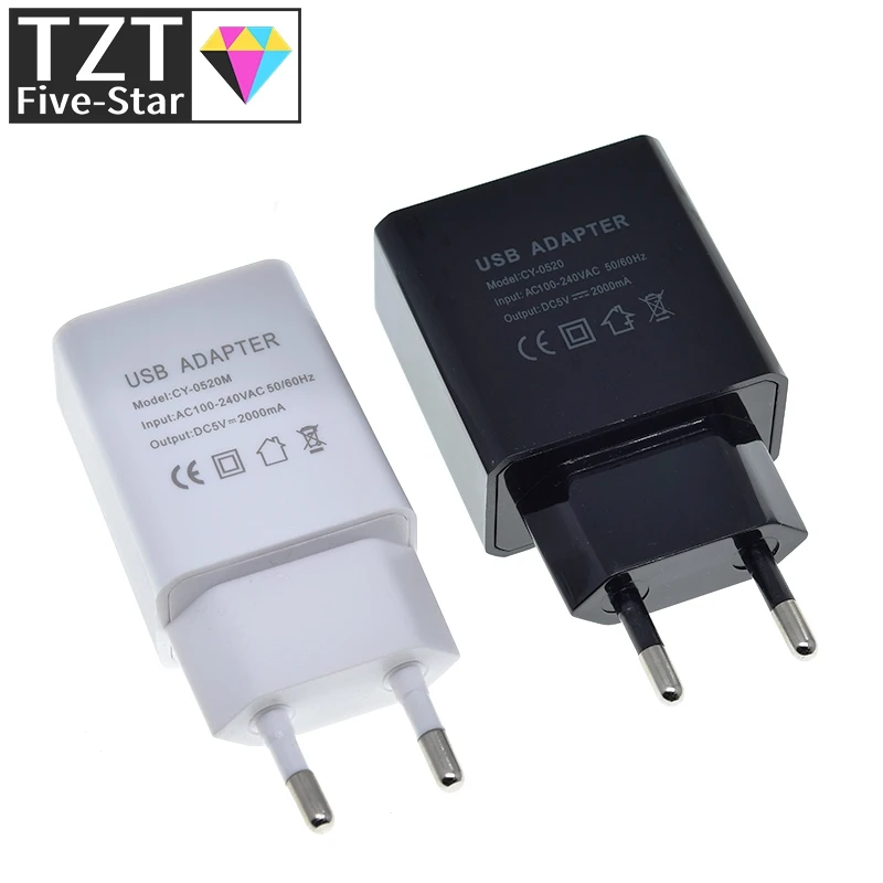 Штепсельная вилка ЕС 5V 2A один USB/двойной USB Универсальное зарядное устройство