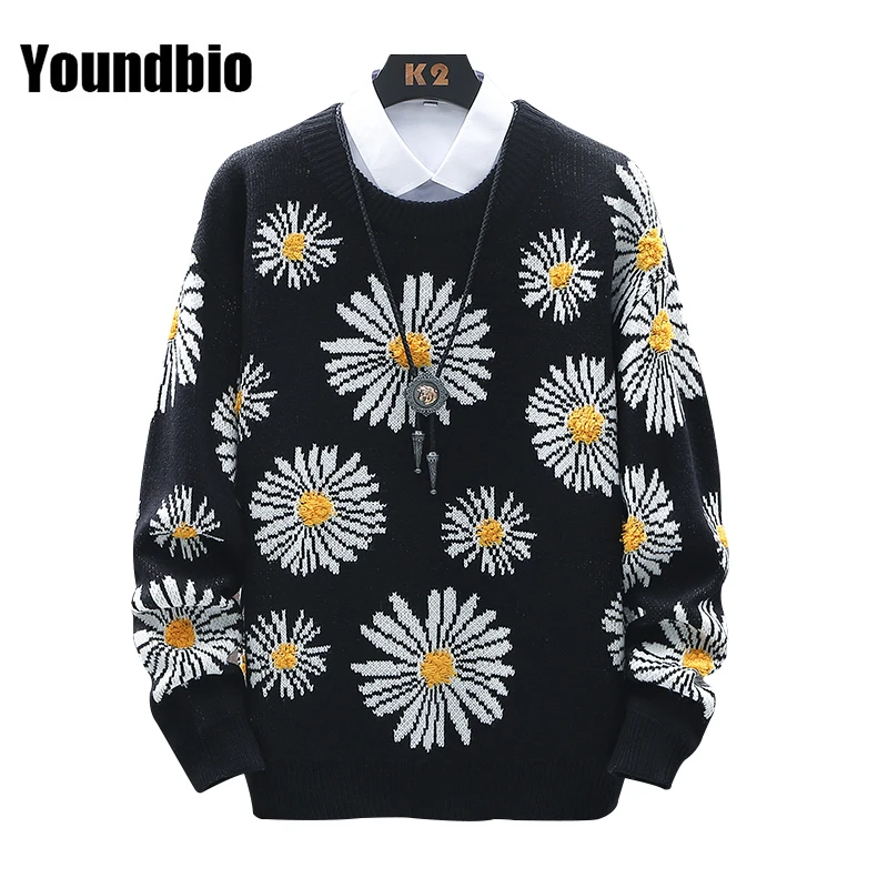 Новинка Осень зима 2021 мужской свитер с круглым вырезом высококачественный