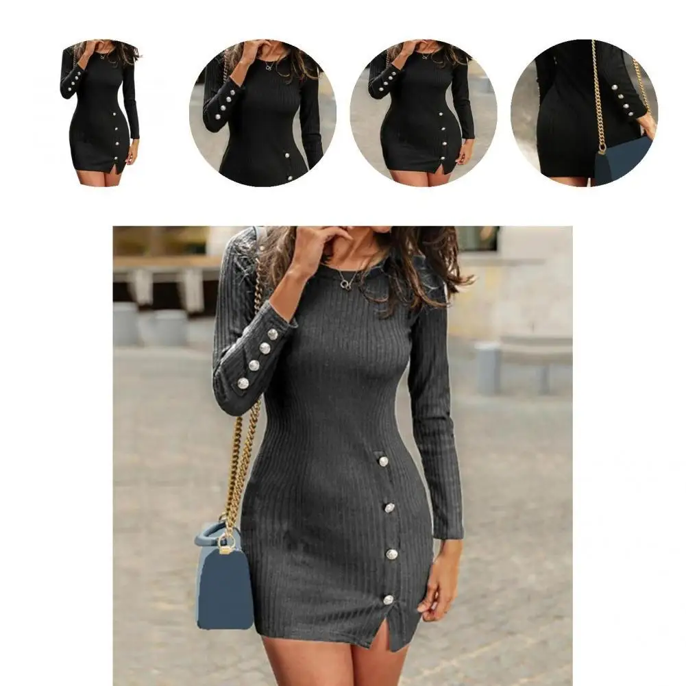 

Женское простое облегающее однотонное платье, женское платье, универсальное платье для свиданий