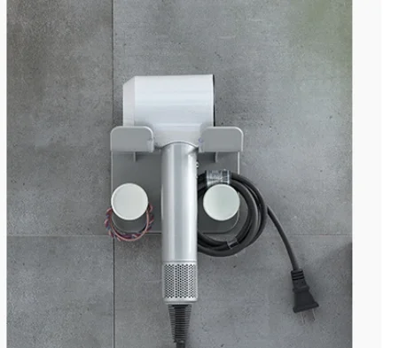 

843 hair dryer rack toilet hair dryer storage rack wall mounted hair dryer bracket storage rack without punching