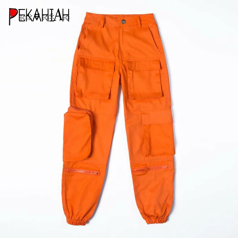 Брюки карго женские с завышенной талией весенние свободные джоггеры брюки