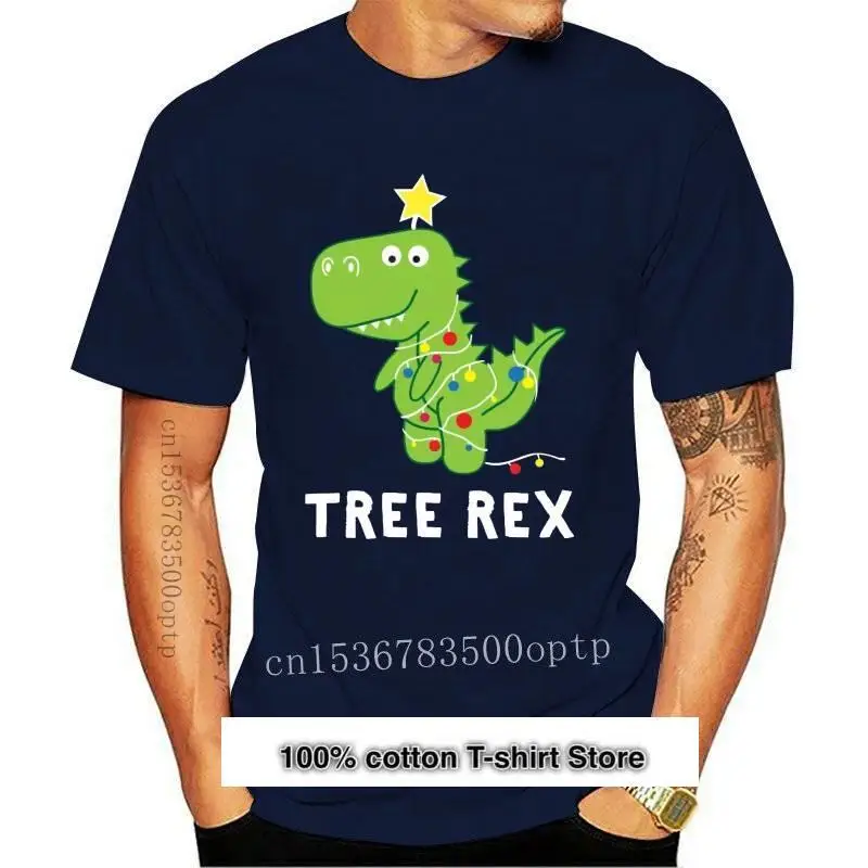 

Camiseta de árbol de Navidad Rex para mujer, ropa divertida, regalo de Navidad