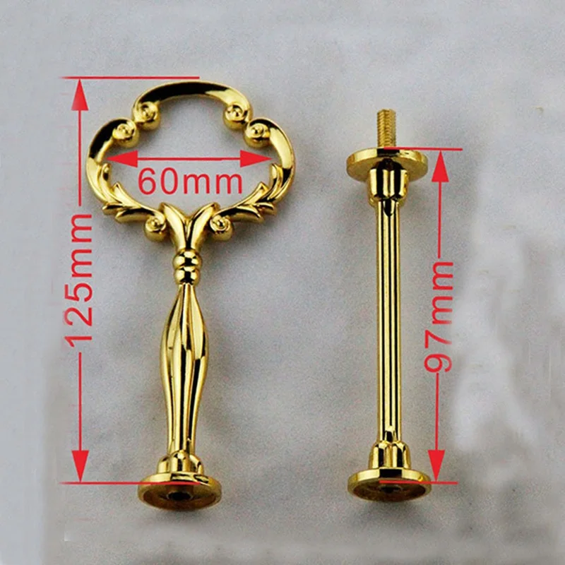 1 комплект 2 или 3 яруса стойка с ручкой для тарелок торта Корона металлическими