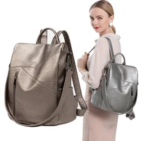 womens shoulder bag pu leather laptop luxury fashion high quality travel school student backpack