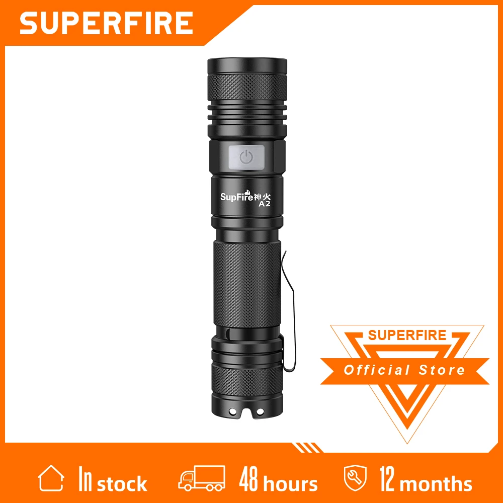 Мощный фонарик Supfire A2/S 15 Вт xhp50 Cree Ультраяркий фонарь с зумом для повседневного