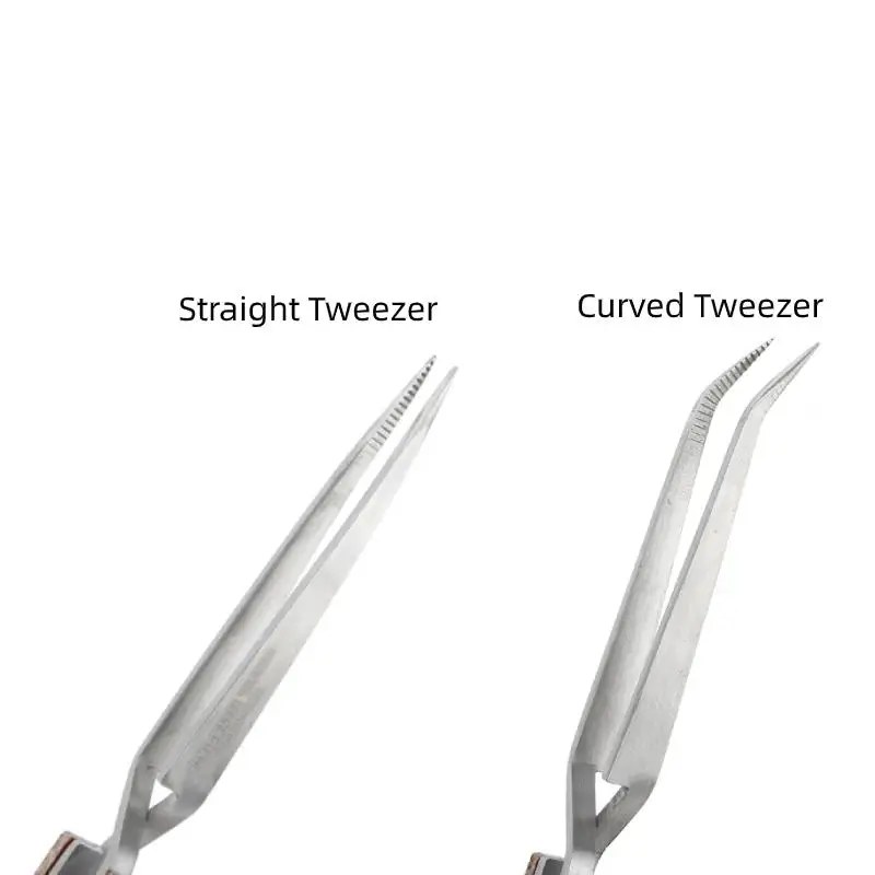 1 шт. Нержавеющая сталь Самостоятельная Блокировка Пинцет изогнутые/прямые