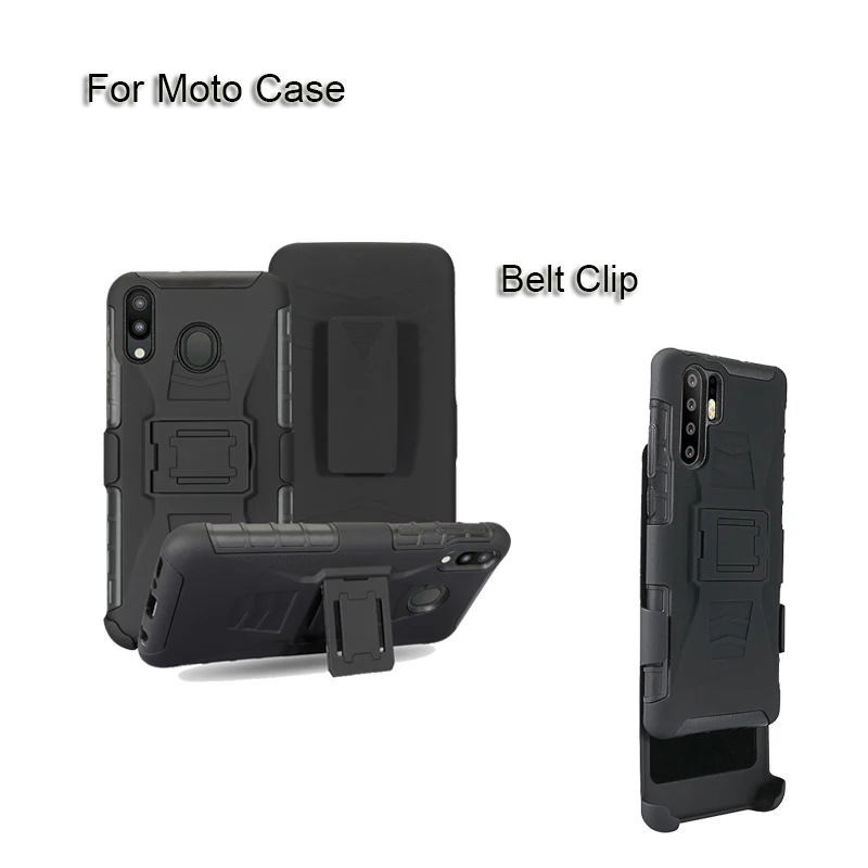 Luxury Belt Clip Hybrid Case For Motorola moto E4 G7 power G4 G8 G6 Z5 plus z2 Z4 Z3 play ONE MACRO X5 X4 Heavy Duty Armour Case