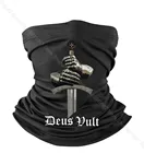 Deus вулт католический крестовый рыцарский меч и броня с одеждой с велосипедным шарфом Bandanna Мужская бандана для лица Facemask