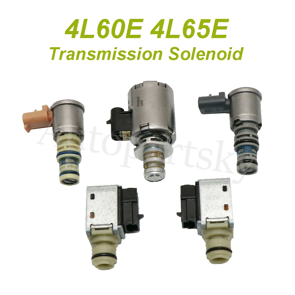 5 шт. 4L60E 4L65E Электромагнит коробки передач комплект для GM 1996 1997 1998 1999 2000 2001 2002