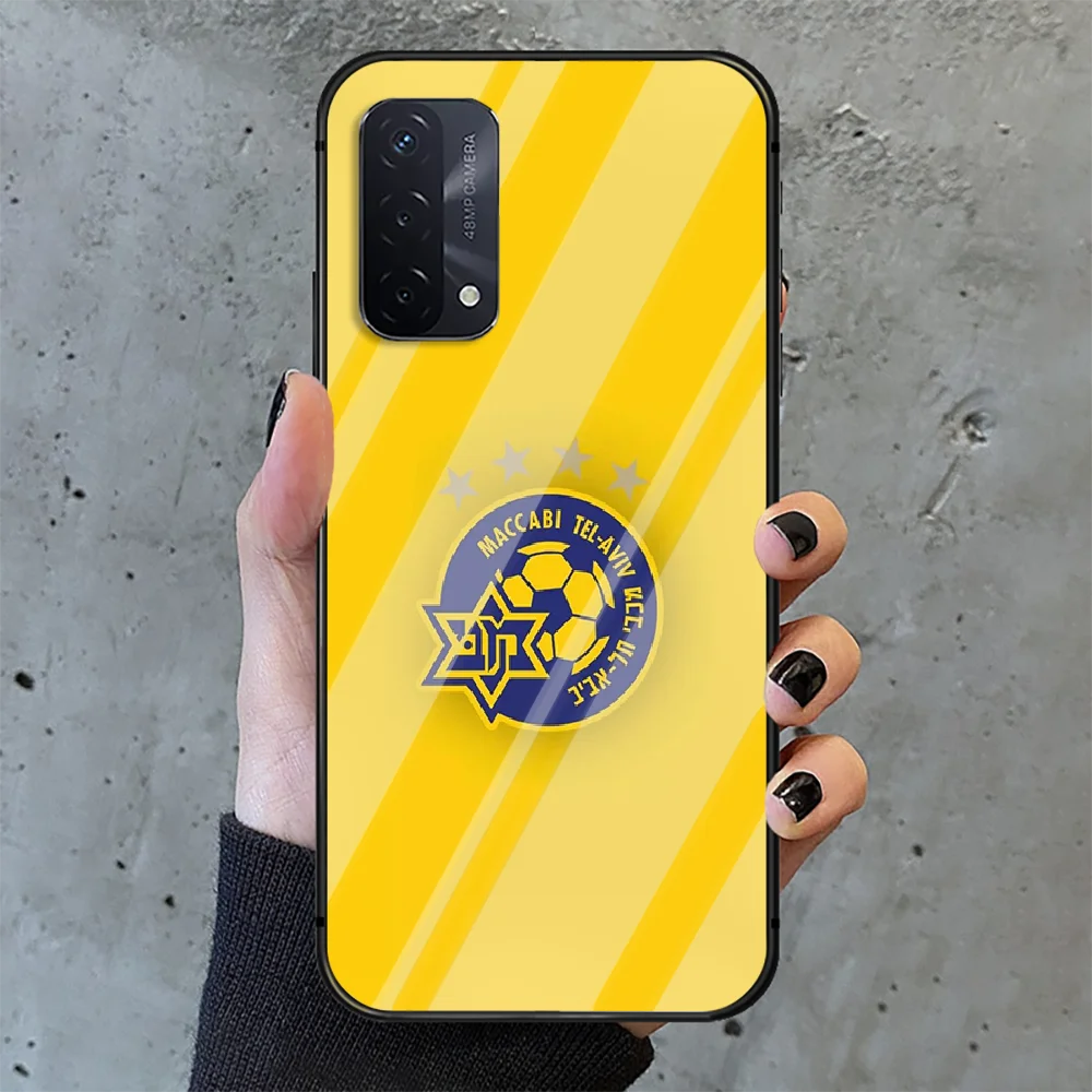 

football maccabi haifa Phone Tempered Glass Case Cover For oppo realme find a x c xt gt 2 53 3 6 7 50 11 i Pro 4g 5g Soft Etui