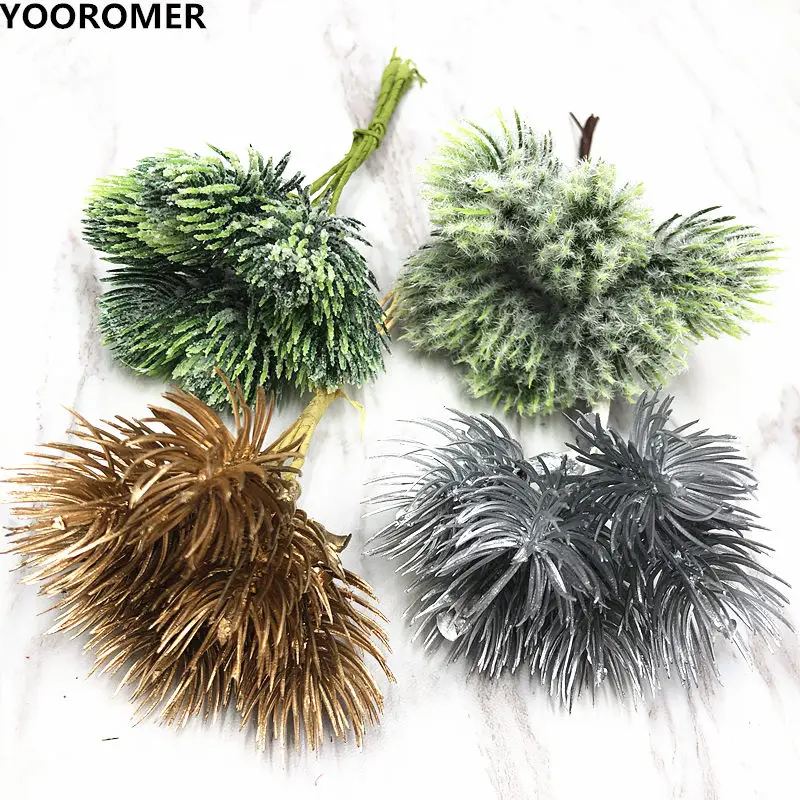 YOOROMER 6 шт. искусственная сосна орехи растительный букет трава цветок домашний