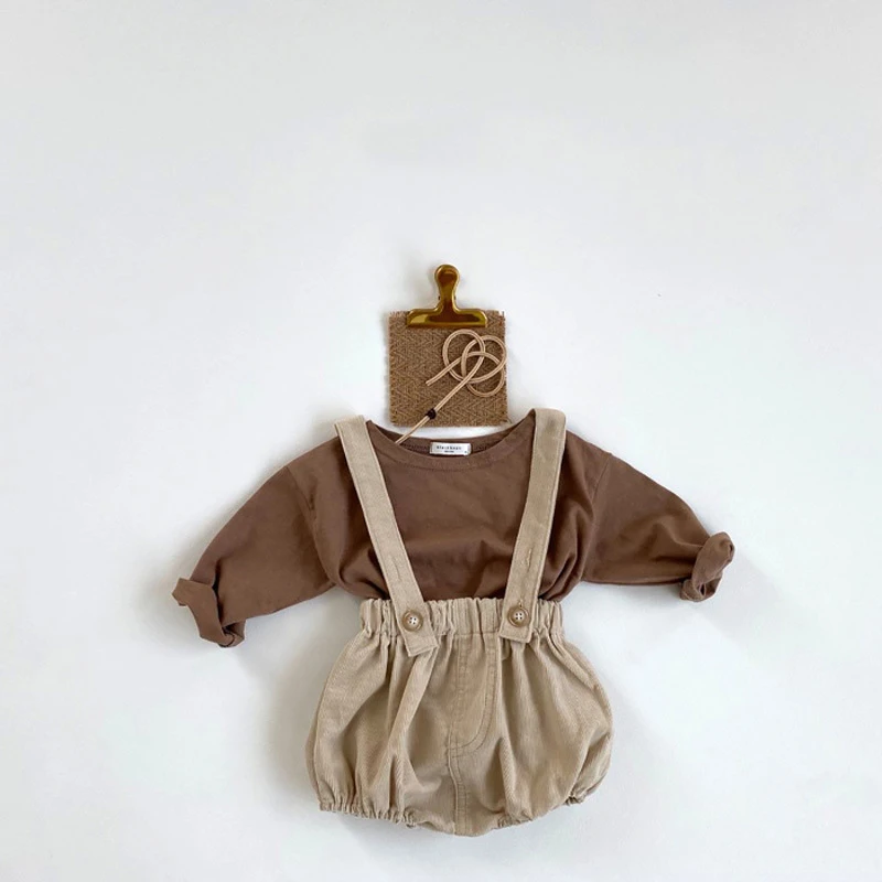 Koodykids осень 2020 комплект одежды для маленьких девочек и мальчиков рубашка Топ с