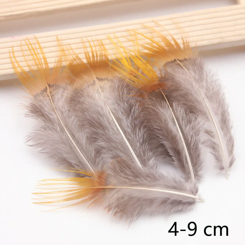 Натуральное перо петуха фазаньи Куриные перья 100 шт. 4-9 см для рукоделия Свадебная