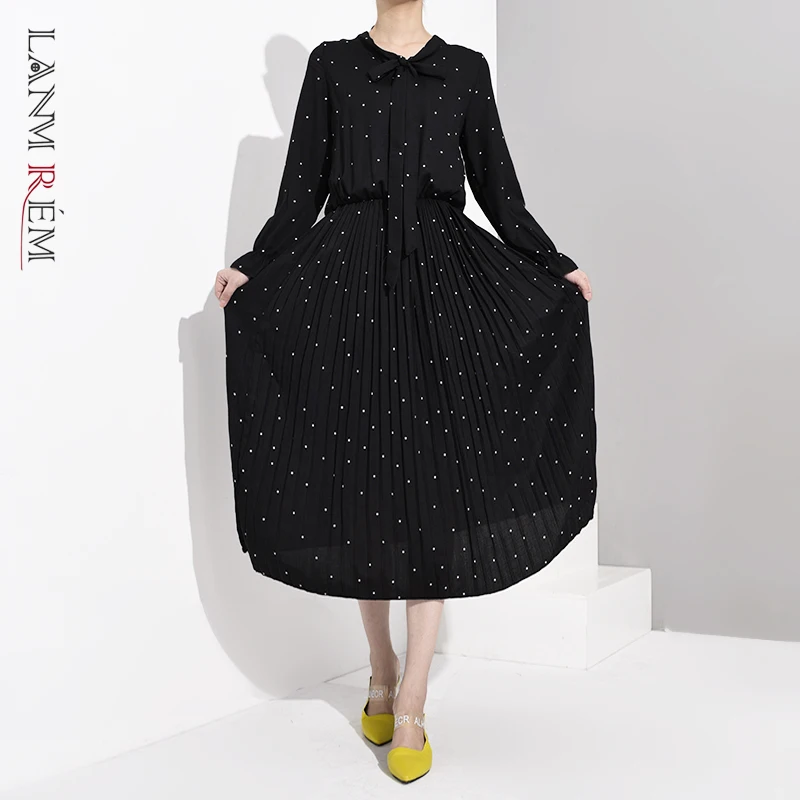 LANMREM 2020 Новая мода Женская рубашка с длинным рукавом женские толстовки Vestido