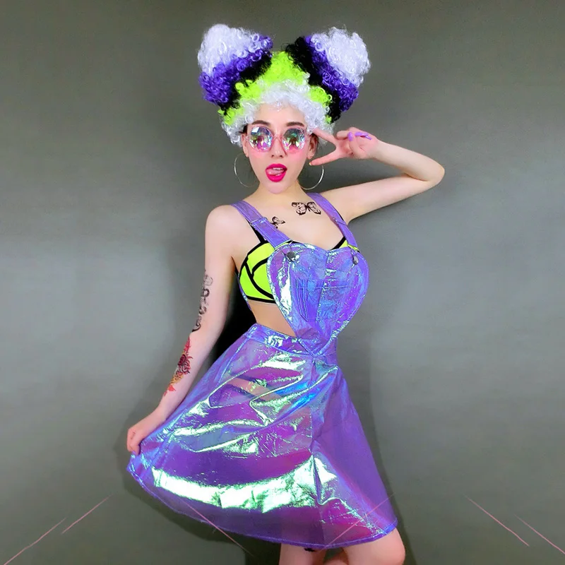 Ночной клуб Женский DJ музыкальный фестивальный рейв наряд бар ГОГО певец