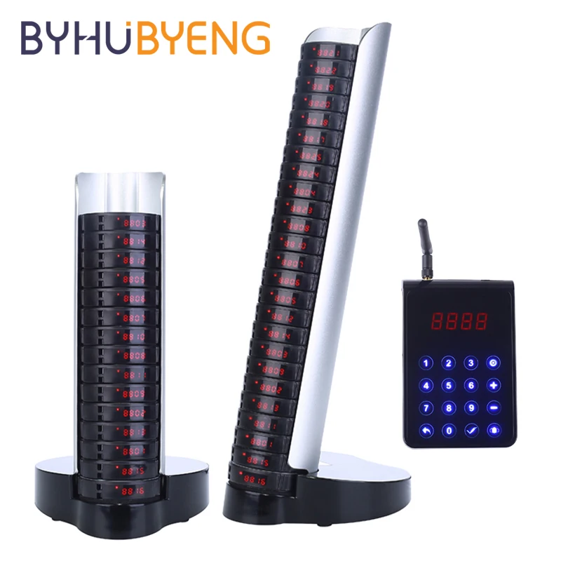 Пейджер BYHUBYENG 40 шт. беспроводной приемник для вызовов и очереди полнопрочный