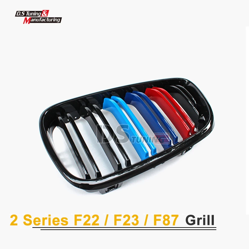 F22 решетка Замена переднего бампера гриль гоночные грили для BMW 2 серии 2014 2015 M Цвет