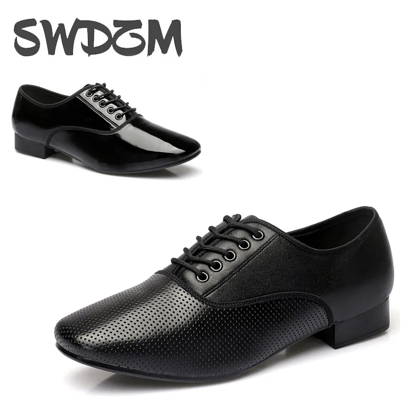 Men Dance Shoes Latin Ballroom dance shoes Modern Shoes Rubber Soft Sole Genuine Leather Man Dancing Shoes Tango Dance Shoes