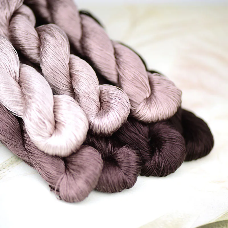 Шелковая нить для вышивки 1 шт./400 м/100% нить/ручная вышивка крестиком/красная