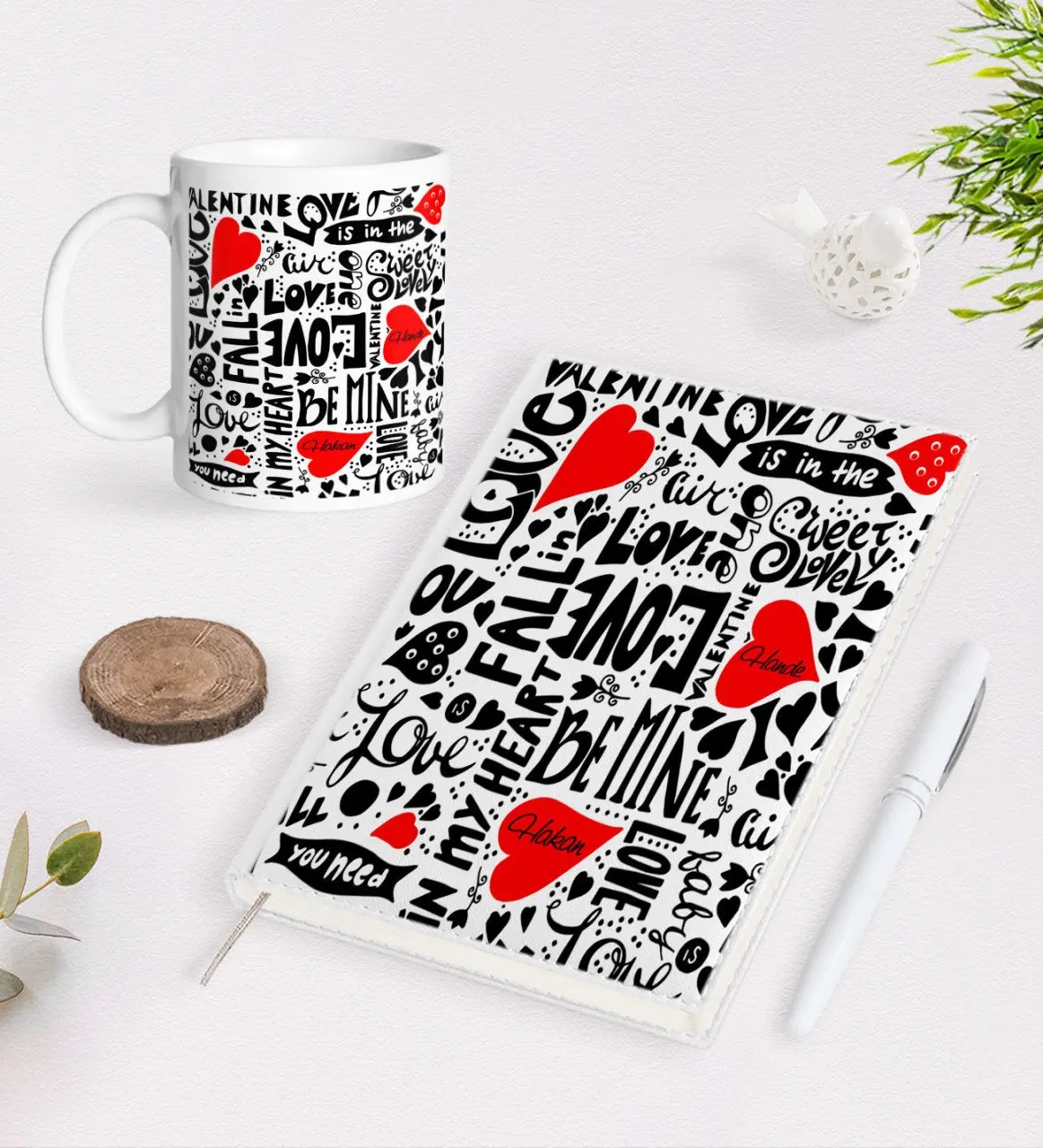 

Персонализированные ко Дню Святого Валентина 2021 Организатор ручка и кружка Seti-69