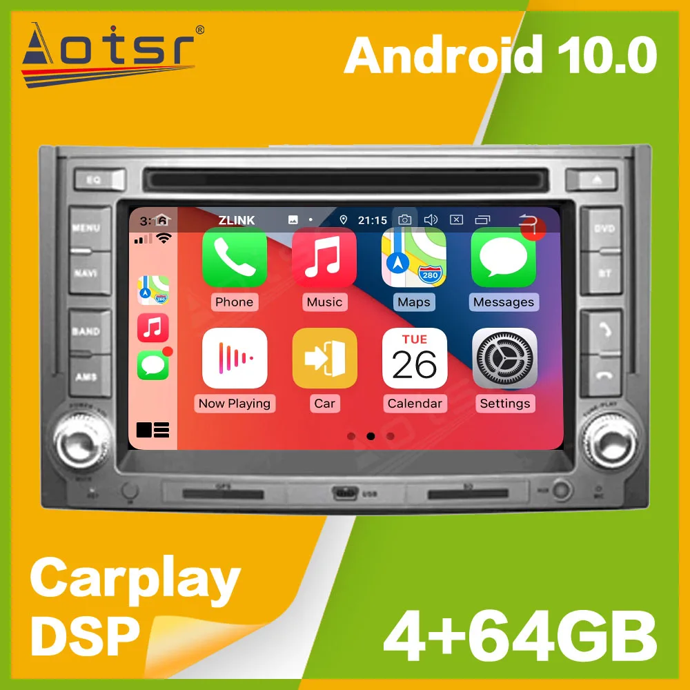 Автомобильный мультимедийный плеер DSP Android 10 PX5/PX6 GPS-навигация для Hyundai H1 Grand Royale I800