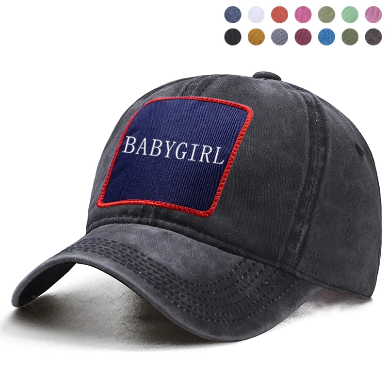 Бейсбольная кепка с буквенным принтом Babygirl для папы водителя грузовика Женский