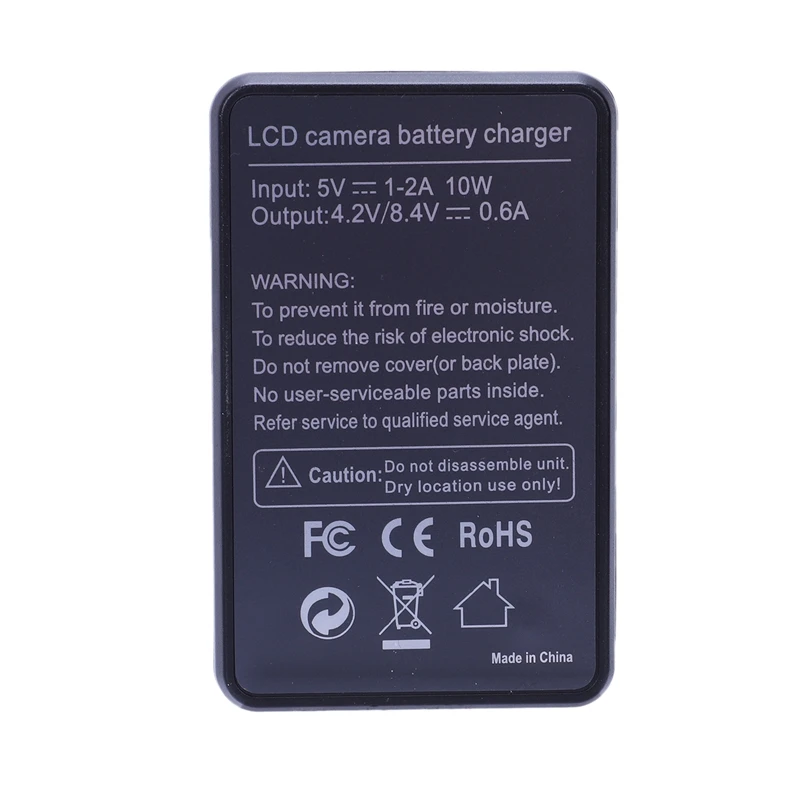 Умное перезаряжаемое зарядное устройство с ЖК дисплеем одним слотом usb кабелем