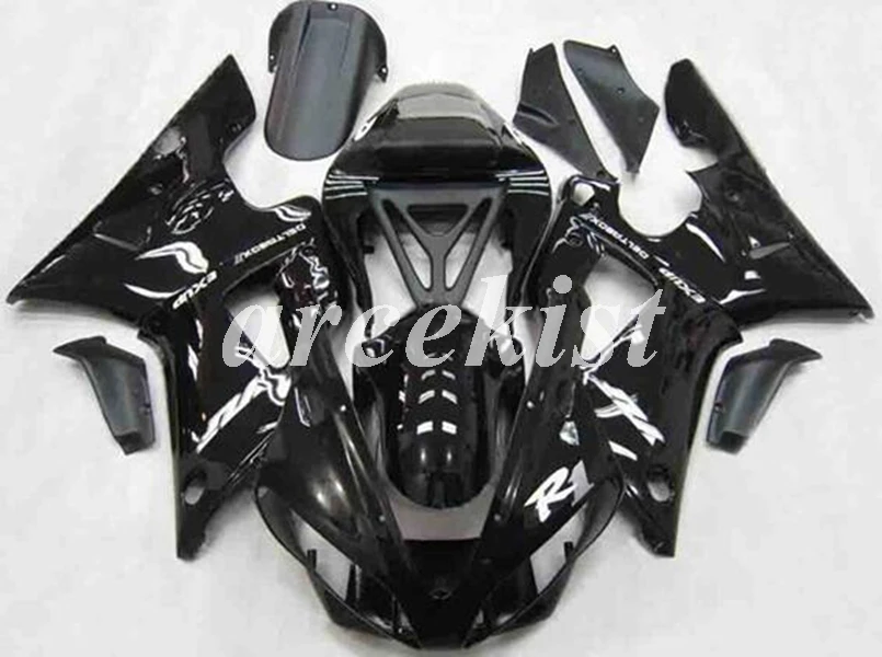

4 бесплатных подарка Новый ABS мотоцикл полный обтекатель комплект подходит для YAMAHA YZF-R1 2000 2001 00 01 пользовательский черный глянцевый