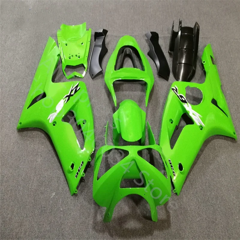 

Custom fairing kit FOR KAWASAKI NINJA ZX 6R 636 03 04 ZX-6R 03-04 ZX6R 2003 2004 ZX 6R 03 04 Green black fairings
