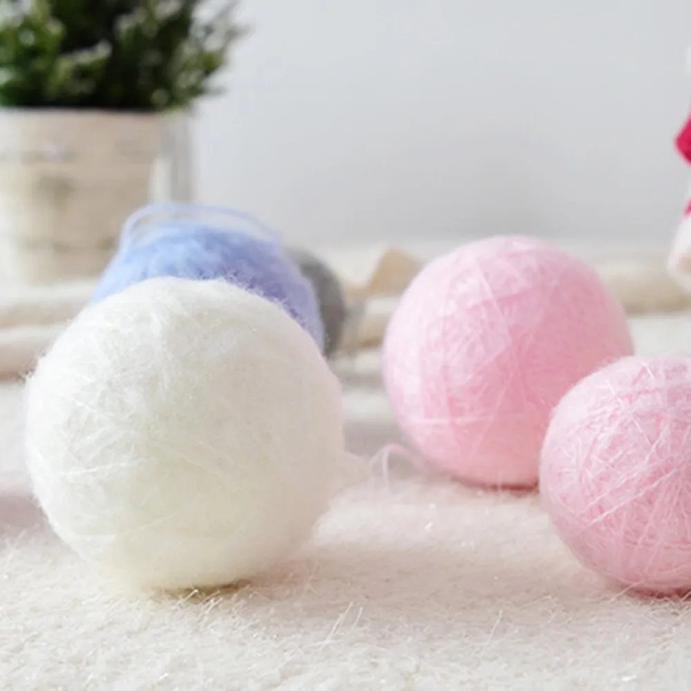 Рождественская шерстяная войлочная пряжа цветная для морского конька шары