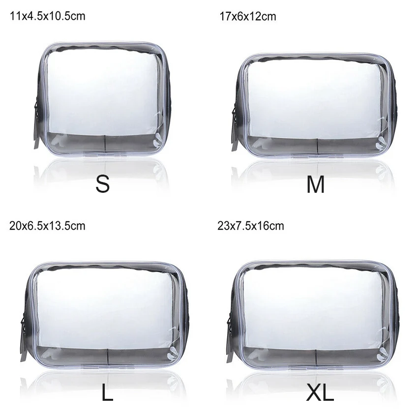 Прозрачные водонепроницаемые косметички чехол для хранения туалетных