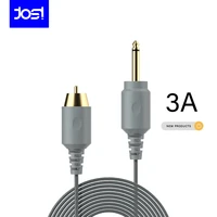 josi tattoo power supply 3a tattoo clip cord 2m length straight power cable for tattoo machine power supply
